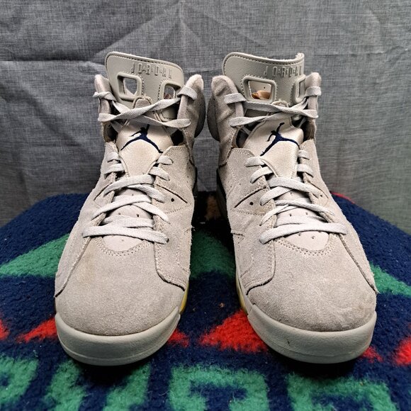%Nike Air Jordan 6 Retro Georgetown Men\'s Size 10.5 OG Gray AJ19 main image 13